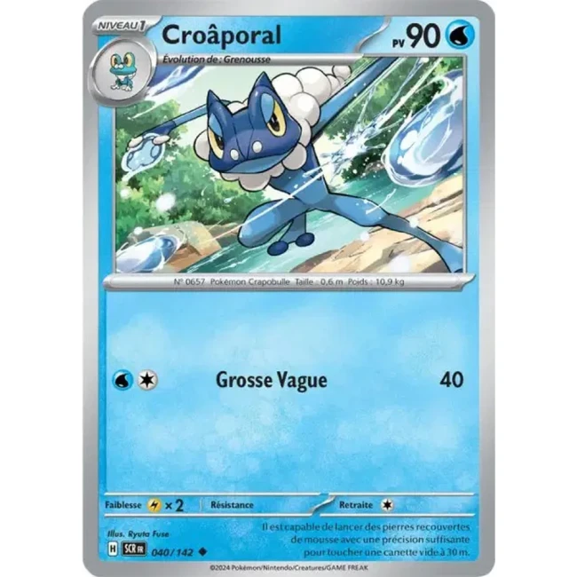 Carte Pokémon Croâporal 40/142 - EV7 - Couronne Stellaire