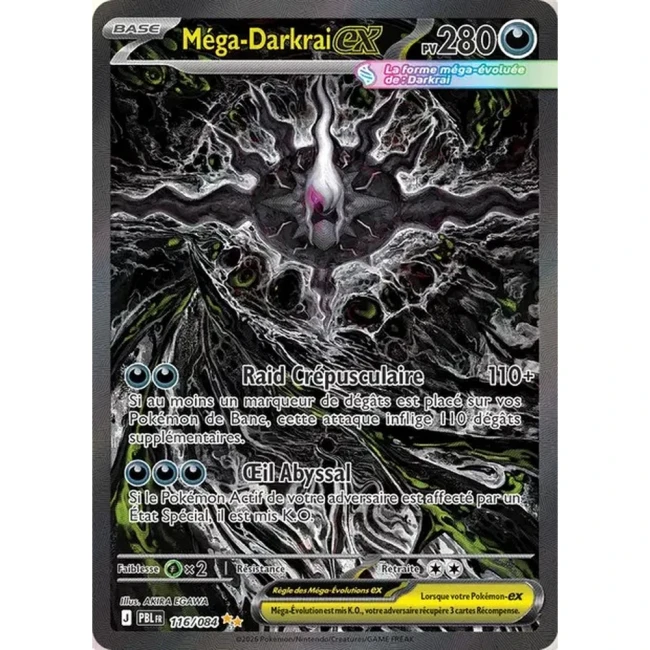 Carte Pokémon Méga-Darkrai ex 116/084 - ME05 Nuit Noire