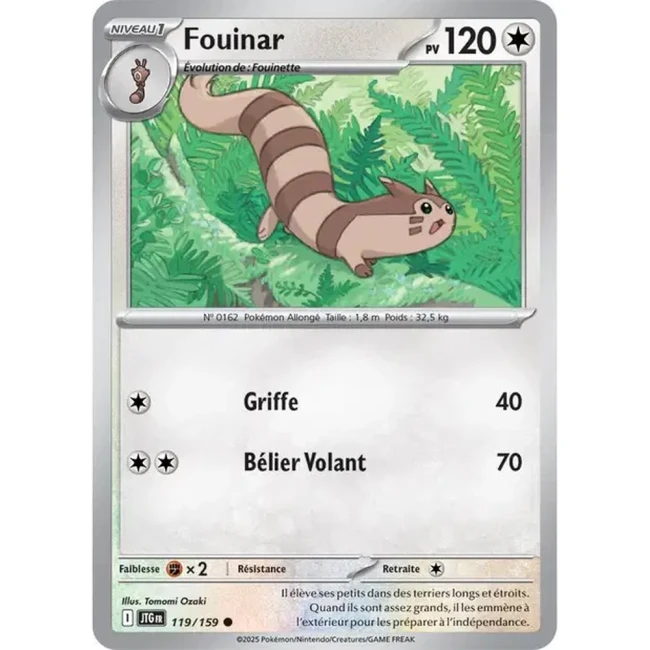 Carte Pokémon Fouinar 119/159 - EV9 Aventures Ensemble