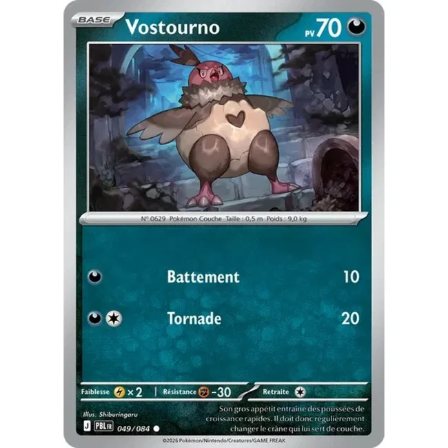Carte Pokémon Vostourno 49/084 - ME05 Nuit Noire