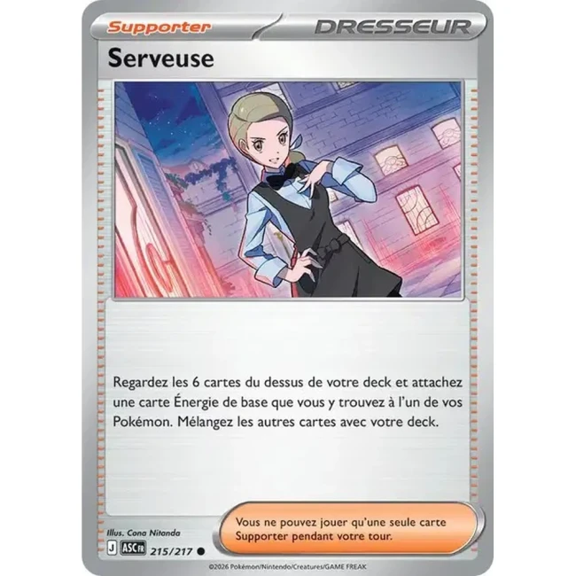 Carte Pokémon Serveuse 215/217 - ME02.5 Héros Transcendants