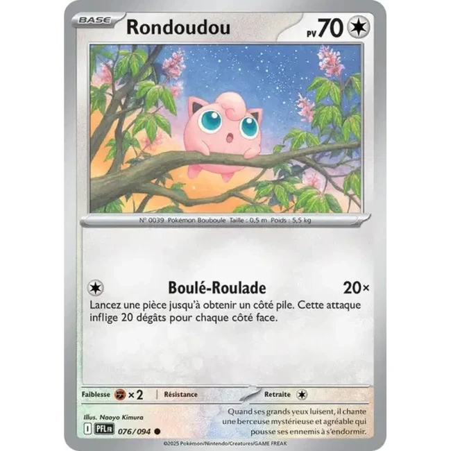 Carte Pokémon Rondoudou 76/94 - ME02 Flammes Fantasmagoriques