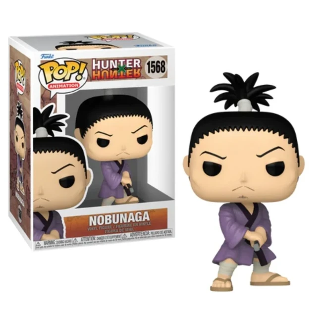 Funko POP Nobunaga Hazama – N°1568 – packaging inclus Figurine POP Nobunaga – avec boîte – Hunter x Hunter