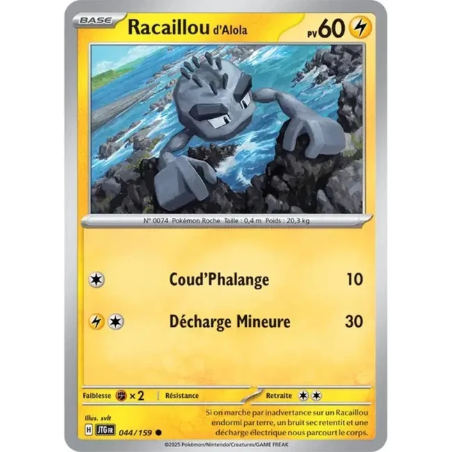 Carte Pokémon Racaillou d'Alola 44/159 - EV9 Aventures Ensemble