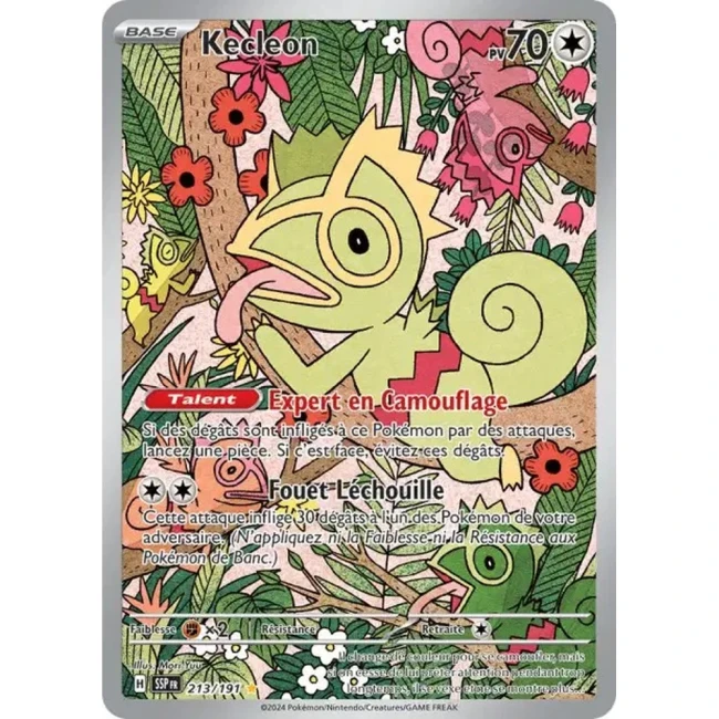 Carte Pokémon Kecleon 213/191 - EV8 Étincelles Déferlantes