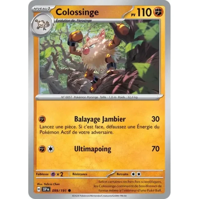 Carte Pokémon Colossinge 99/191 - EV8 Étincelles Déferlantes
