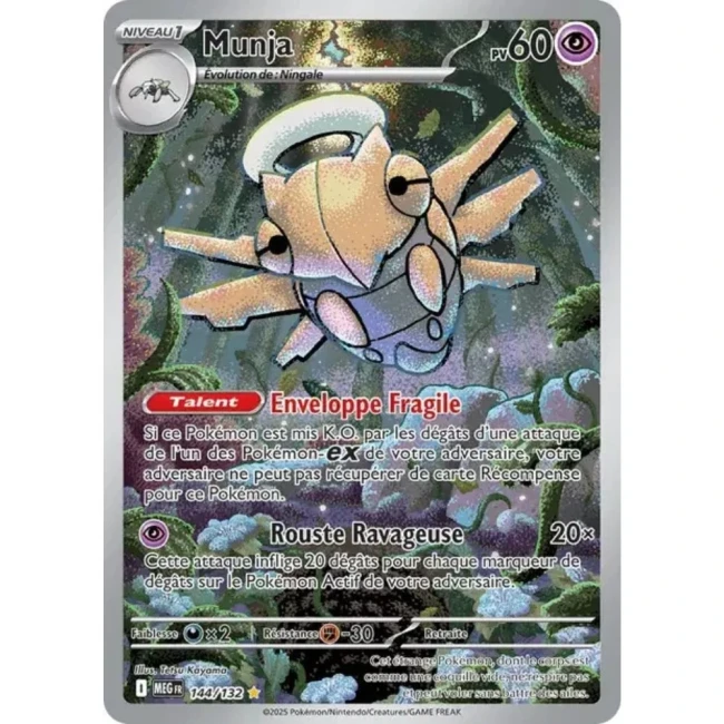 Carte Pokémon Munja 144/132 - ME1 Méga évolution