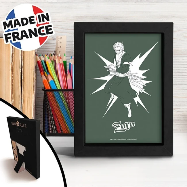 One Piece - Cadre Kraft 15x20 - POP COLOR - ZORO One Piece - Cadre Kraft 15x20 - POP COLOR - ZORO