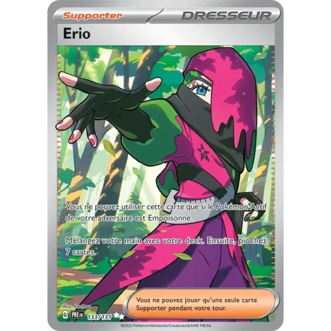 Carte Pokémon Erio 133/131 - EV8.5 Evolutions Prismatiques