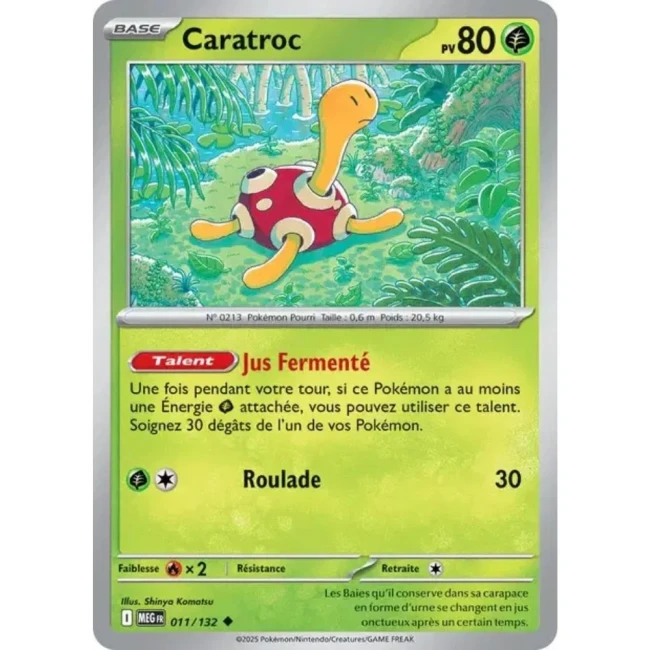 Carte Pokémon Caratroc 11/132 - ME1 Méga évolution