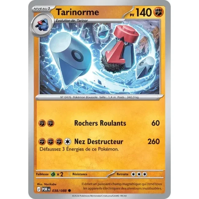 Carte Pokémon Tarinorme 038/088 - ME03 Equilibre Parfait