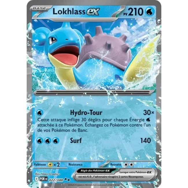 Carte Pokémon Lokhlass ex 022/088 - ME03 Equilibre Parfait