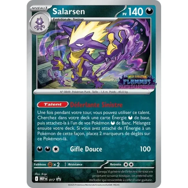 Carte Pokémon Salarsen 017 - Méga évolution PROMO