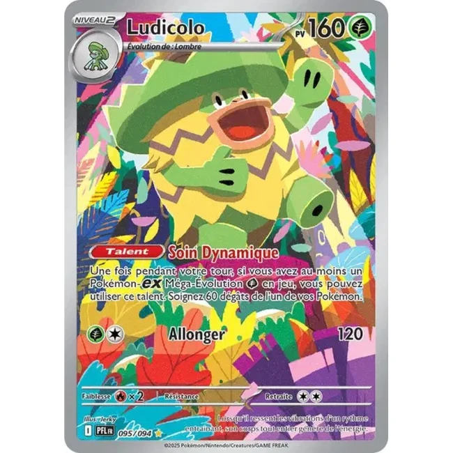 Carte Pokémon Ludicolo 95/94 - ME02 Flammes Fantasmagoriques