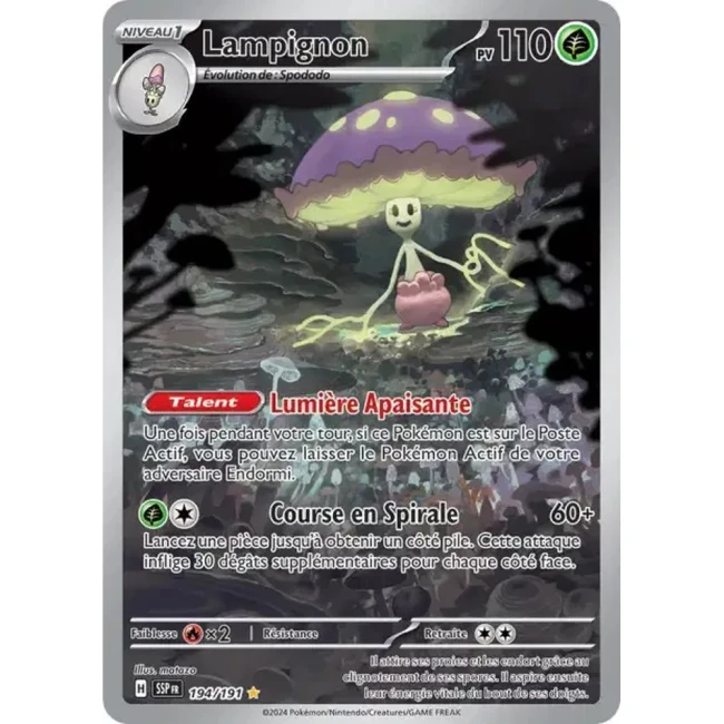 Carte Pokémon Lampignon 194/191 - EV8 Étincelles Déferlantes