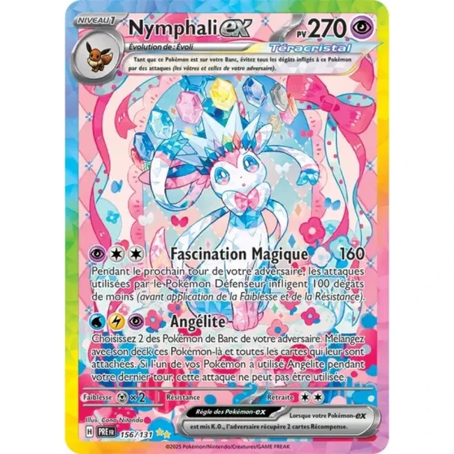 Carte Pokémon Nymphali ex 156/131 - EV8.5 Evolutions Prismatiques