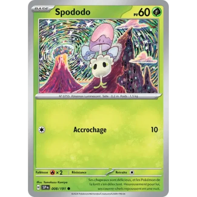 Carte Pokémon Spododo 8/191 - EV8 Étincelles Déferlantes