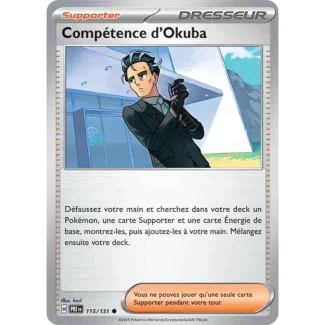 Carte Pokémon Compétence d'Okuba 115/131 - EV8.5 Evolutions Prismatiques