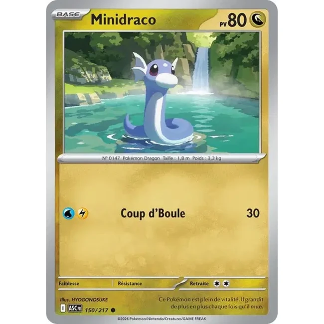 Carte Pokémon Minidraco 150/217 - ME02.5 Héros Transcendants