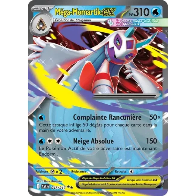 Carte Pokémon Méga-Momartik ex 47/217 -  ME02.5  Héros Transcendants