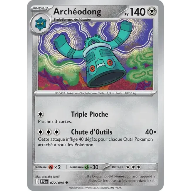 Carte Pokémon Archéodong 72/94 - ME02 Flammes Fantasmagoriques