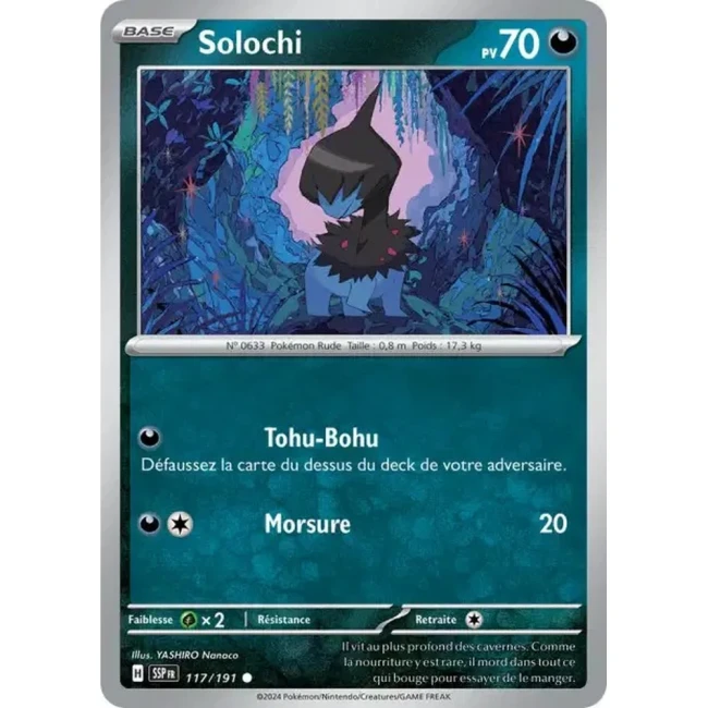 Carte Pokémon Solochi 117/191 - EV8 Étincelles Déferlantes