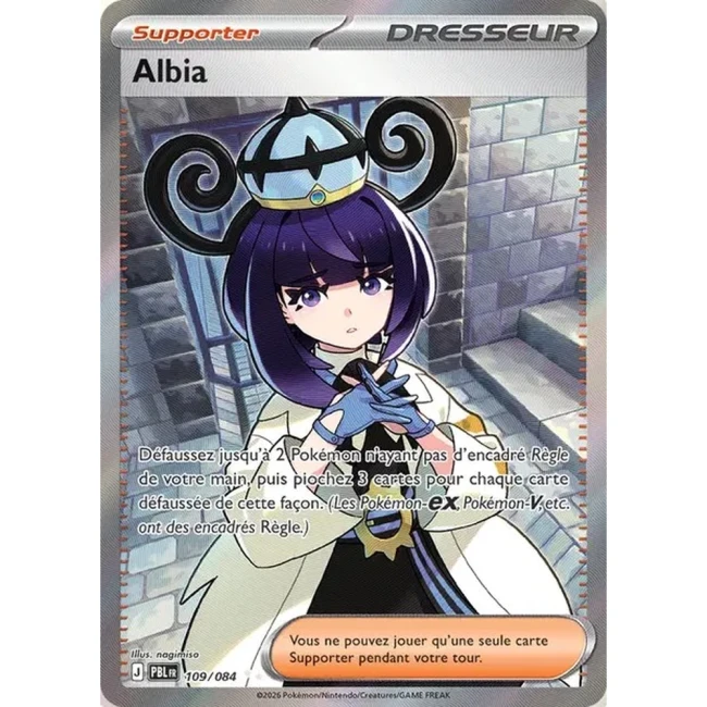Carte Pokémon Albia 109/084 - ME05 Nuit Noire