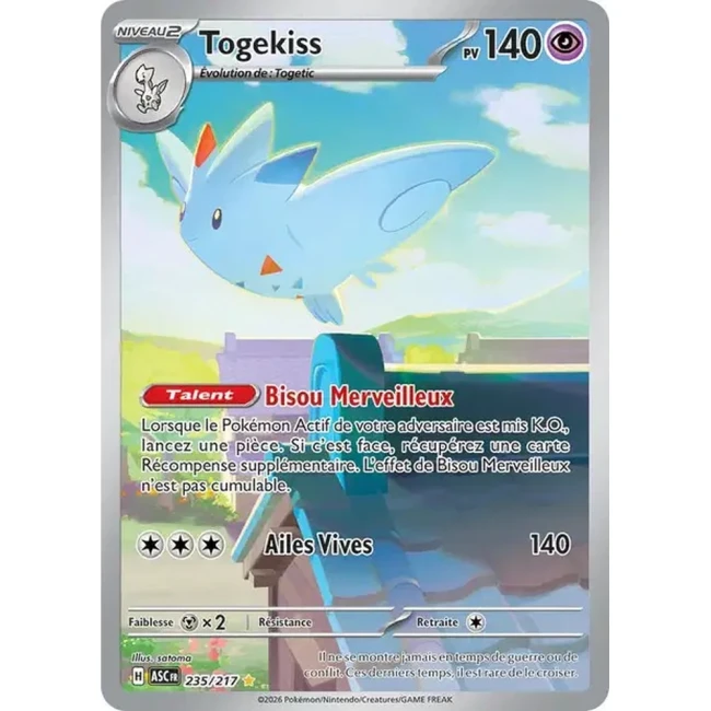 Carte Pokémon Togekiss 235/217 - ME02.5  Héros Transcendants