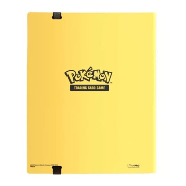 Pokémon Ultra Pro - Classeur PRO à 9 pochettes Pikachu Dos jaune du classeur PRO Pokémon Pikachu Ultra PRO.