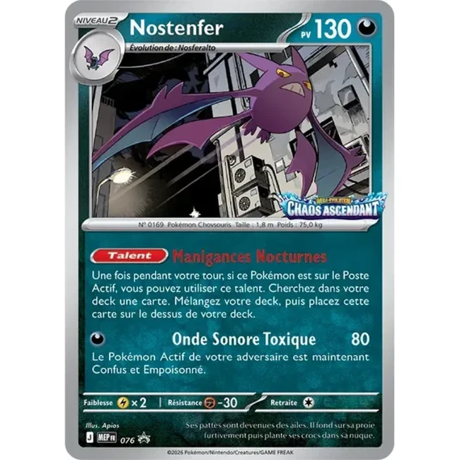 Carte Pokémon Nostenfer 076 - Méga évolution PROMO