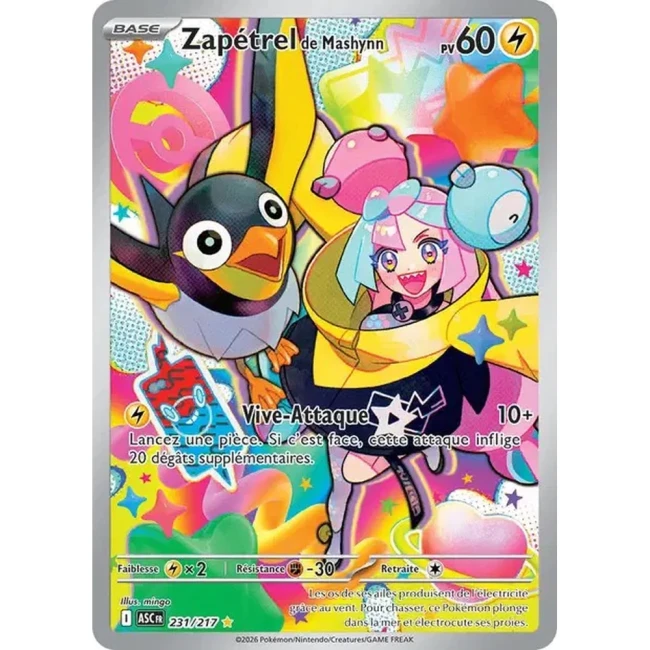 Carte Pokémon Zapétrel de Mashynn 231/217 - ME02.5  Héros Transcendants