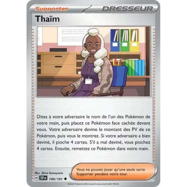 Carte Pokémon Thaïm 190/191 - EV8 Étincelles Déferlantes