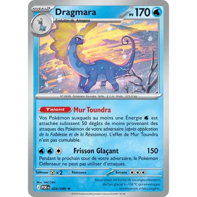 Carte Pokémon Dragmara 024/088 - ME03 Equilibre Parfait