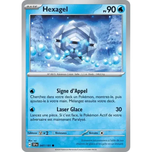Carte Pokémon Hexagel 47/191 - EV8 Étincelles Déferlantes
