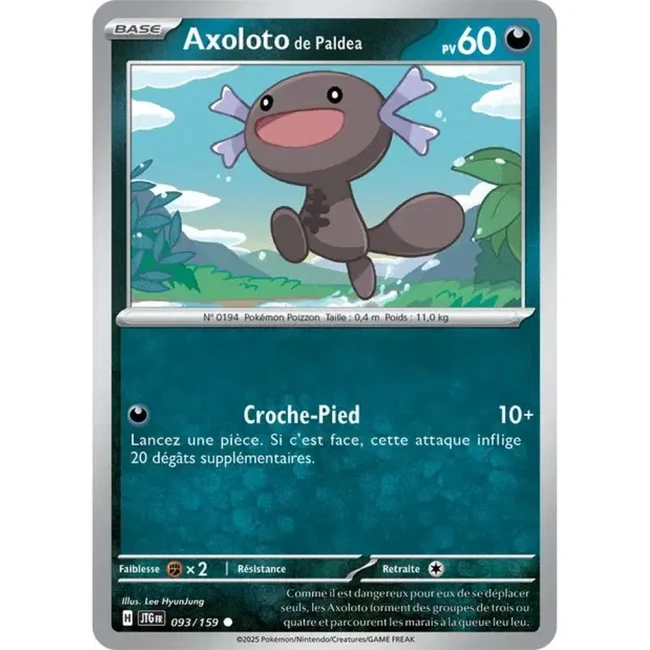 Carte Pokémon Axoloto de Paldea 93/159 - EV9 Aventures Ensemble