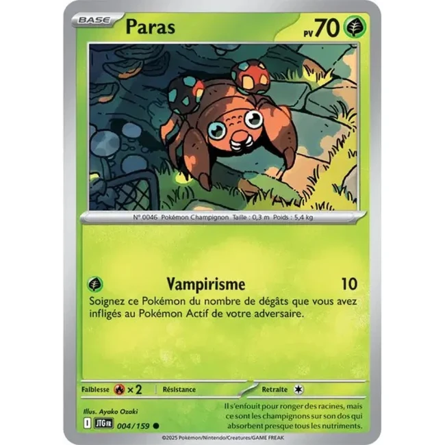 Carte Pokémon Paras 4/159 - EV9 Aventures Ensemble