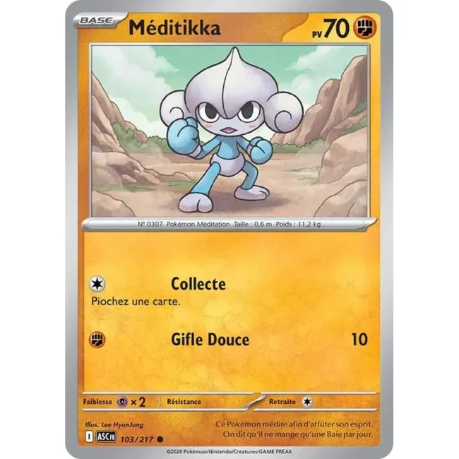 Carte Pokémon Meditikka 103/217 - ME02.5 Héros Transcendants