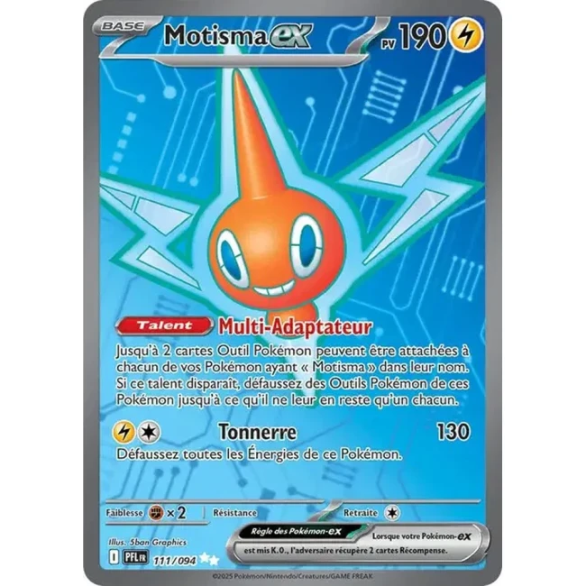 Carte Pokémon Motisma ex 111/94 - ME02 Flammes Fantasmagoriques