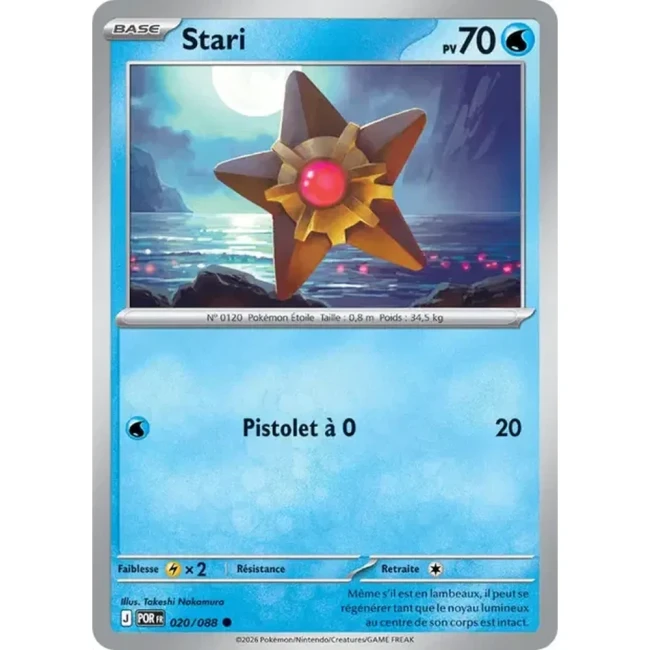 Carte Pokémon Stari 020/088 - ME03 Equilibre Parfait