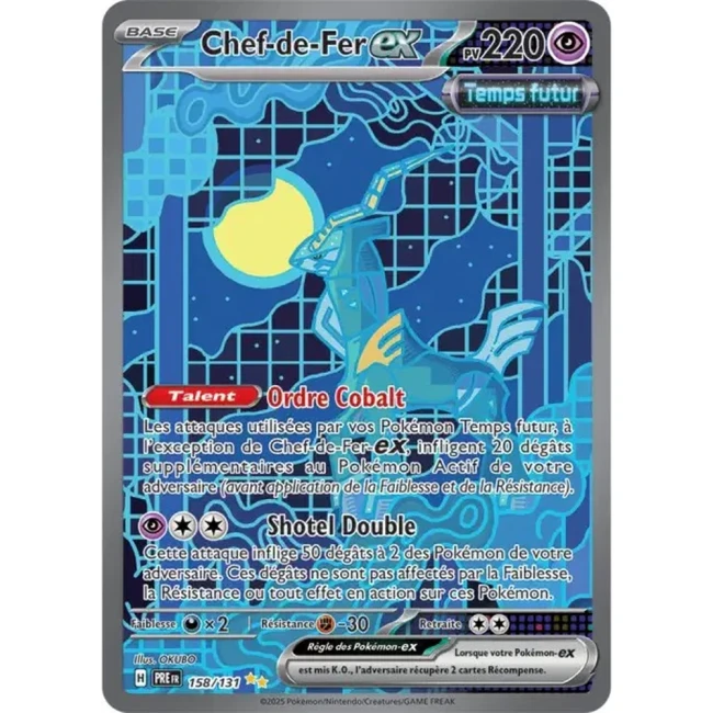 Carte Pokémon Chef-de-Fer ex 158/131 - EV8.5 Evolutions Prismatiques