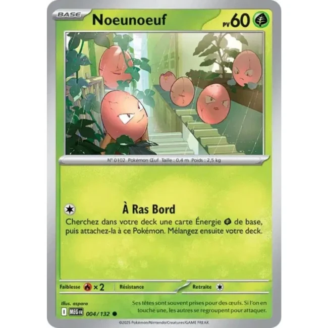 Carte Pokémon Noeunoeuf 4/132 - ME1 Méga évolution