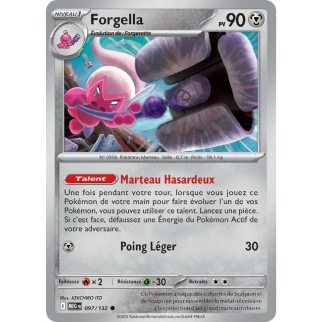 Carte Pokémon Forgella 97/132 - ME1 Méga évolution