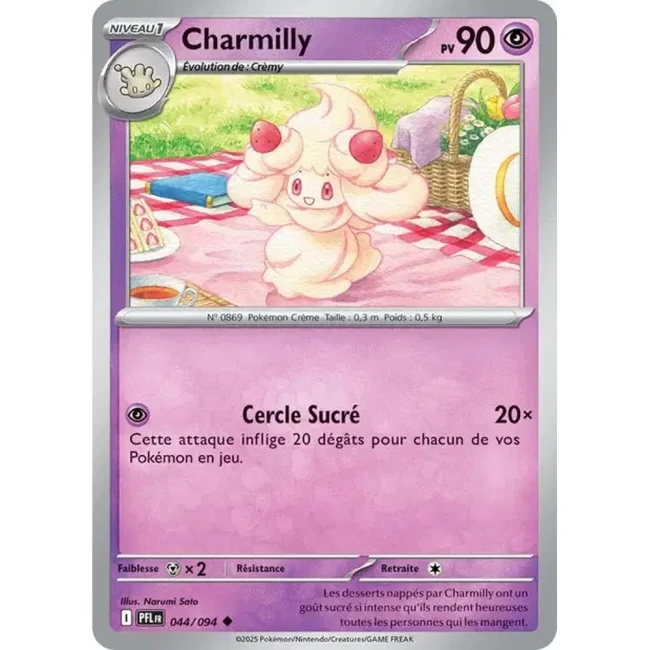 Carte Pokémon Charmilly 44/94 - ME02 Flammes Fantasmagoriques