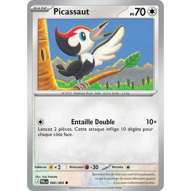 Carte Pokémon Picassaut 66/084 - ME05 Nuit Noire