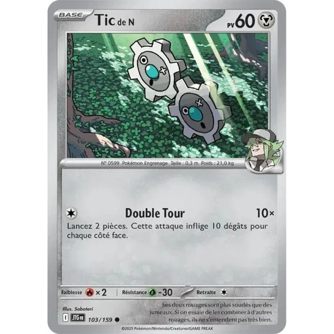 Carte Pokémon Tic de N 103/159 - EV9 Aventures Ensemble