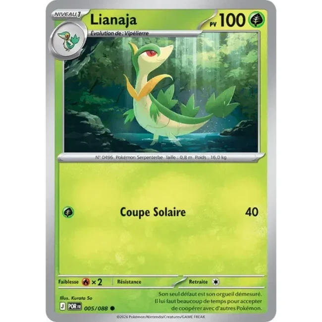 Carte Pokémon Lianaja 005/088 - ME03 Equilibre Parfait