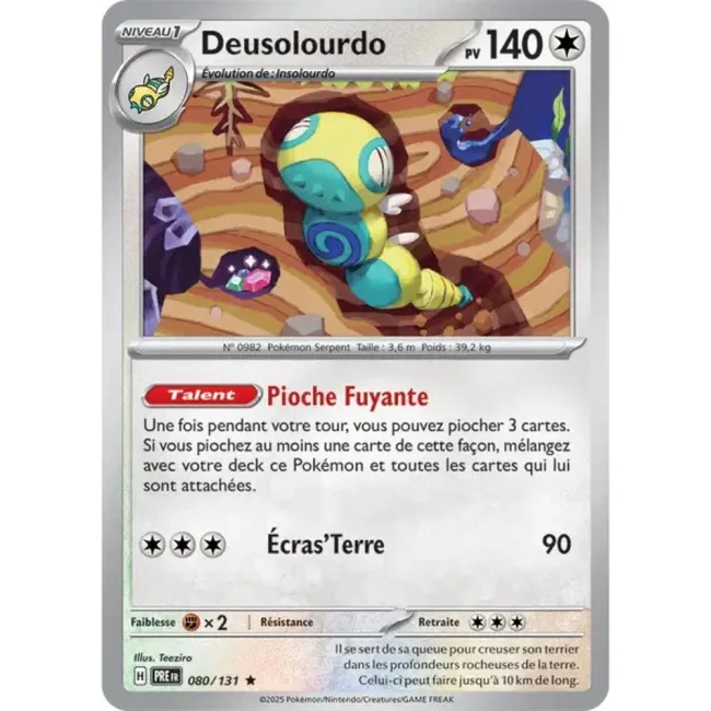 Carte Pokémon Deusolourdo 80/131 - EV8.5 Evolutions Prismatiques