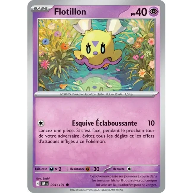 Carte Pokémon Flotillon 94/191 - EV8 Étincelles Déferlantes