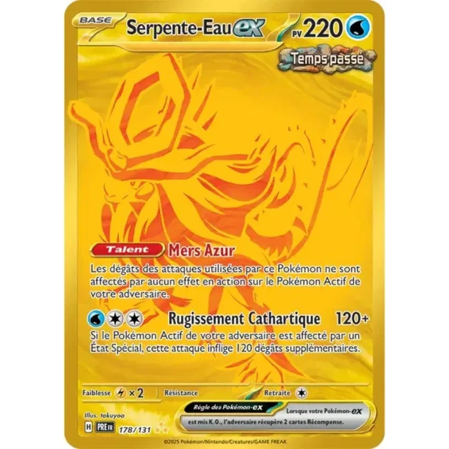 Carte Pokémon Serpente-Eau ex 178/131 - EV8.5 Evolutions Prismatiques