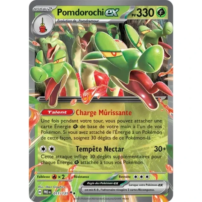 Carte Pokémon Pomdorochi ex 11/131 - EV8.5 Evolutions Prismatiques